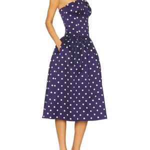 NWT self portrait polka dot midi dress
